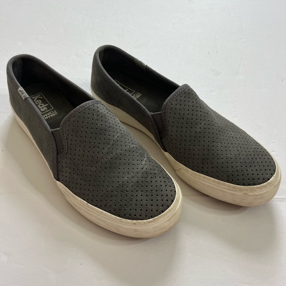 Keds Gray Slip On Sneaker Shoes Size 7 - Picture 1 of 8